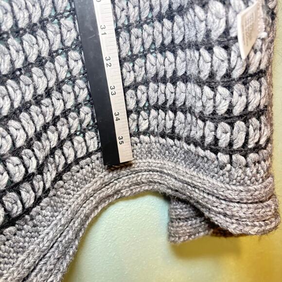 Berretti Made in Italy Chunky Knit Open Front Cardigan Vest | Size Large - Picture 6 of 7